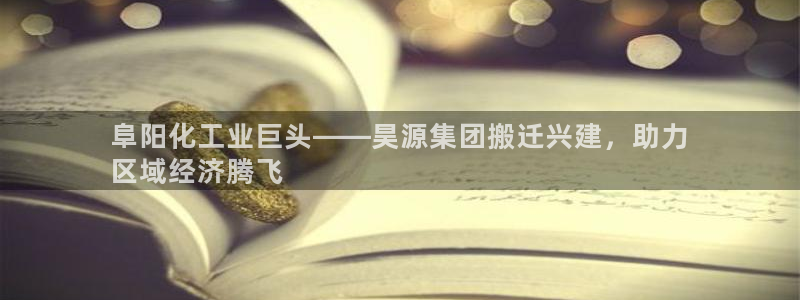 球盟会头号玩家：阜阳化工业巨头——昊源集团搬迁兴建，助力
区
