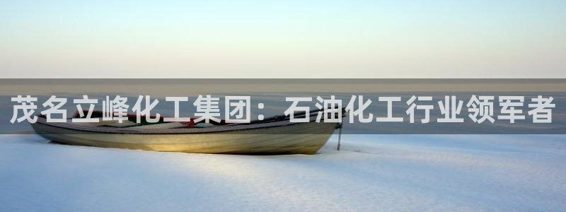 球盟会官方网页登录：茂名立峰化工集团：石油化工行业领军者